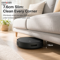 Robot Vacuum Cleaner OEM S12R, Penyedot Debu dan Penyapu 2-in-1, Kering, Pintar, Rumah Tangga, Motor Tanpa Sikat, Daya Tahan Hingga 120 Menit, Dikendalikan Lewat Aplikasi