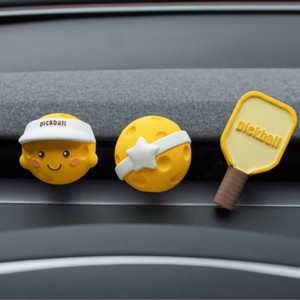 Nuovo Deodorante per Auto in Plastica Creativo a Forma di Pickleball, Decorazione per Bocchette d'Aria, Ornamento Femminile, Centrotavola Aromaterapico di Nuovo Stile - Product Image 1