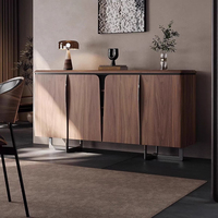 Table console de salon en bois de noyer moderne de luxe, buffet de grande capacité pour salle à manger, meuble de maison, hôtel