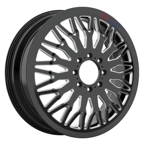ล้ออะลูมิเนียมฟอร์จสีดำขนาด 24x8.25 นิ้ว ล้ออัลลอยแบบกำหนดเอง - Product Image 4