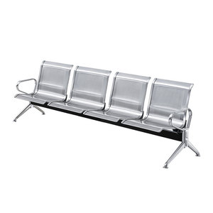 Sillas de espera de acero inoxidable Yijiahao modelo G03 con asientos en fila y pasamanos para uso público en hospitales y aeropuertos - Product Image 4