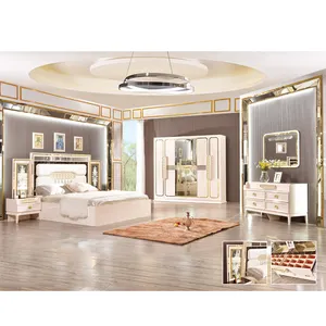 Chambre UM Coucher Juego de Muebles Parágrafo Cuarto Lit Complet Contemporâneo Nórdico Atacado Duplo Conjunto de Quarto Estofados