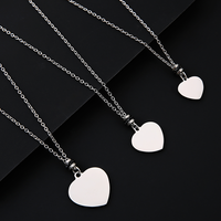 Ywyougang Collier en acier inoxydable plaqué or avec pendentif cœur vierge, perle intercalaire en cristal coloré, personnalisable par gravure, cadeau bijou unisexe