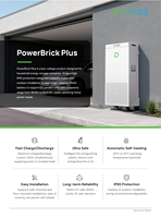 Batterie de stockage d'énergie Dyness PowerBrick Plus 16 kWh IP65 haute capacité LiFePO4