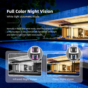 Kim loại ống kính kép 3MP + 3MP Camera An Ninh với 20 Wát panel năng lượng mặt trời 15600mAh 36x Zoom quang học báo động WIFI năng lượng mặt trời Máy ảnh ubbox Pro App - Product Image 3