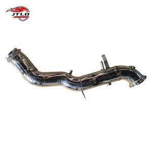 Pour Mercedes-Benz AMG W206 <span class=keywords><strong>C63</strong></span> <span class=keywords><strong>S</strong></span> E Performance V4 M139 2024 Downpipe professionnel poli à haut débit, échappement avant en acier inoxydable - Product Image 4