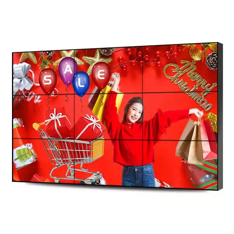 LCD Video Wall Display Splicing Screen 2X2 3X3 55 Inch Store Narrow Bezel Video wall Digital Player Signage Advertising