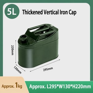 Thickened Metal Jerry Can Vertical Fuel Container Iron Gasoline <b>Drum</b> with Spout for Industrial Use - Product Image 1