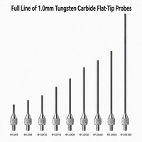 Sonde à pointe plate en carbure de tungstène SD1.0X40mm, filetage M2.5, pièce de rechange pour stylet de mesure d'indicateur de précision pour micromètre