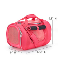 Sac de transport portable personnalisé en néoprène pour animaux de compagnie, design bandoulière diagonale, fermeture éclair, pour chats et chiens