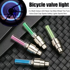 Capuchon de valve de roue de vélo de moto à LED néon, lumière de rayon de roue - Product Image 6