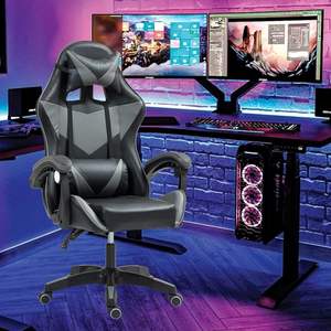 Chaise de jeu fonctionnelle relaxante Silla Gamer Factory à bas prix <span class=keywords><strong>Fauteuil</strong></span> de bureau d'ordinateur confortable rouge avec dossier réglable à 135 - Product Image 4