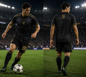 Jersey Sepak Bola Nama Tim Kustom Nomor Tim Kain Poliester Cepat Kering Bernapas Bordir Sublimasi 3D Bendera Meksiko - Product Image 5