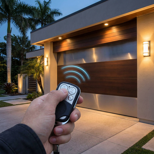 Télécommande de porte de <span class=keywords><strong>garage</strong></span> automatique PTX4 Securacode certifiée FCC, 433,92 MHz, code roulant, émetteur portable en plastique à 4 boutons - Product Image 2