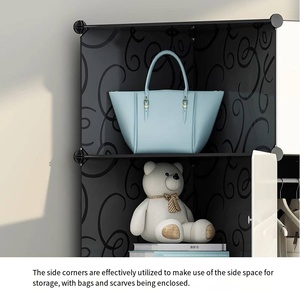 Armadio Portatile Pieghevole Fai-da-te Moderno per la Casa, in Plastica, per <span class=keywords><strong>Vestiti</strong></span>, Libri, Giocattoli, Asciugamani - Offerta Speciale - Product Image 6