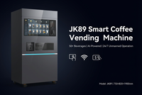 Kiosque à café froid intelligent 24/7 JK89 sans surveillance, distributeur automatique de boissons avec paiement par carte de crédit et pièces, pour appartement et rente passive