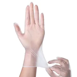 Güvenlik muayene dövme eldiven nitril özelleştirilmiş PVC yüksek kaliteli tozsuz dokunmatik ekran tek kullanımlık vinil eldiven nitril Gl