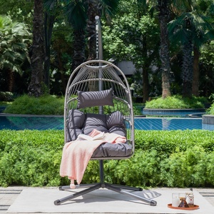 DAIJIA CHINA Envío directo desde los Estados Unidos KD columpios de jardín de cuerda de ratán Silla de carpeta colgante - Product Image 2