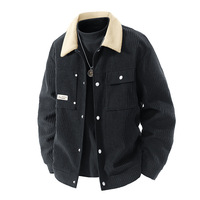 Nouveauté Automne/Hiver, veste bomber de style américain haut de gamme pour hommes, streetwear décontracté polyvalent, motif cœur