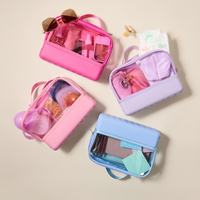 Étui à eau en EVA personnalisé avec logo, transparent, pour voyage, maquillage, trousse de toilette