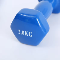 Petit ensemble d'haltères hexagonaux en néoprène de couleur rose avec logo personnalisé équipement de fitness populaire de longue durée pour la salle de sport à domicile