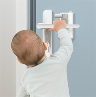 Verrouillage de porte à levier pour enfants Conception à l'épreuve des bébés pour enfants Poignées de sécurité Loquets adhésifs sans perçage pour armoire, fenêtres Installation facile