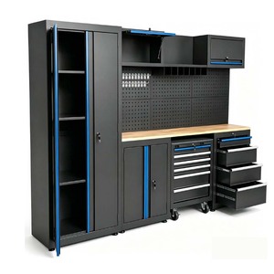Nuevo Gabinete de Herramientas Combinado de Acero Negro Grande OEM/ODM con Banco de Trabajo Desmontable, Capacidad de Carga de 200 kg, Sistema de Bloqueo con Candado para - Product Image 3