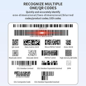 Scanner di Codici a Barre Industriale Wireless 2D SL3678 con Bluetooth, Resistente alle Cadute, Lettore di Codici <span class=keywords><strong>QR</strong></span> e 1D per Logistica e Magazzino - Product Image 5