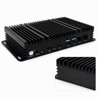 N100 4GB RAM 128GB SSD Mini PC Industri dengan Layar HDMI dan Ethernet untuk Layar Pusat Perbelanjaan