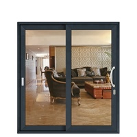 En stock, porte coulissante en verre pour balcon et terrasse, certifiée CE, résistante aux intempéries, isolée thermiquement, en aluminium, pour extérieur