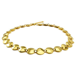 <span class=keywords><strong>Oro</strong></span> Argento di Colore Brillante Rotonda Del Pendente Della Collana Per Le Donne Catene Geometriche Lunga Choker Dei Monili di Modo <span class=keywords><strong>Collier</strong></span> - Product Image 4