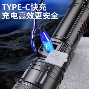 ไฟฉายอลูมิเนียมอัลลอยด์ LED แบบชาร์จไฟได้ ปรับความสว่างได้ แสงสีขาวสำหรับใช้งานกลางแจ้ง - Product Image 5
