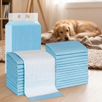Coussinets d'apprentissage jetables pour animaux de compagnie, absorbants, avec logo personnalisé et bandes adhésives