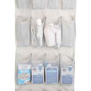 Basics 20-Pocket Foldable Over-the-Door Hanging <b>Large</b>-Size Shoe Organizer Storage Bag for Shoes and Sundries (<b>Wardrobe</b> Use) - Product Image 4
