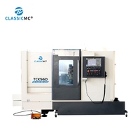 Nouveau modèle 2026 TCK56D – Tour CNC à banc incliné, double broche, pour découpe automatique de métaux et tournage haute vitesse