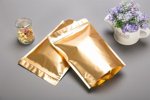 Custom Printed Metallized Gold Stand up Zipper Pouch Smell Proof Zip Lock Bag Bolsas <strong>Plasticas</strong> - Product Image 6
