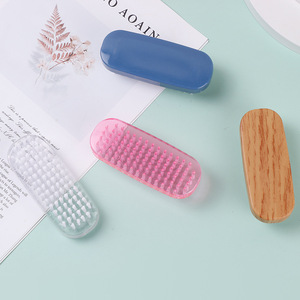 Nail <b>Brush</b> Plastic Soft Bristles Flat Head For Nail <b>Dust</b> Cleaning Multiple Colors Customizable - Product Image 2