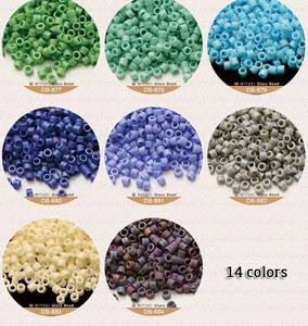 Venta al por mayor Perles Pour Bijoux Materiales Glas <span class=keywords><strong>Rocailles</strong></span> Perlen Neon Mostacilla Checa Miyuki <span class=keywords><strong>Delica</strong></span> 110 Seed Santeria Glass Beads - Product Image 2