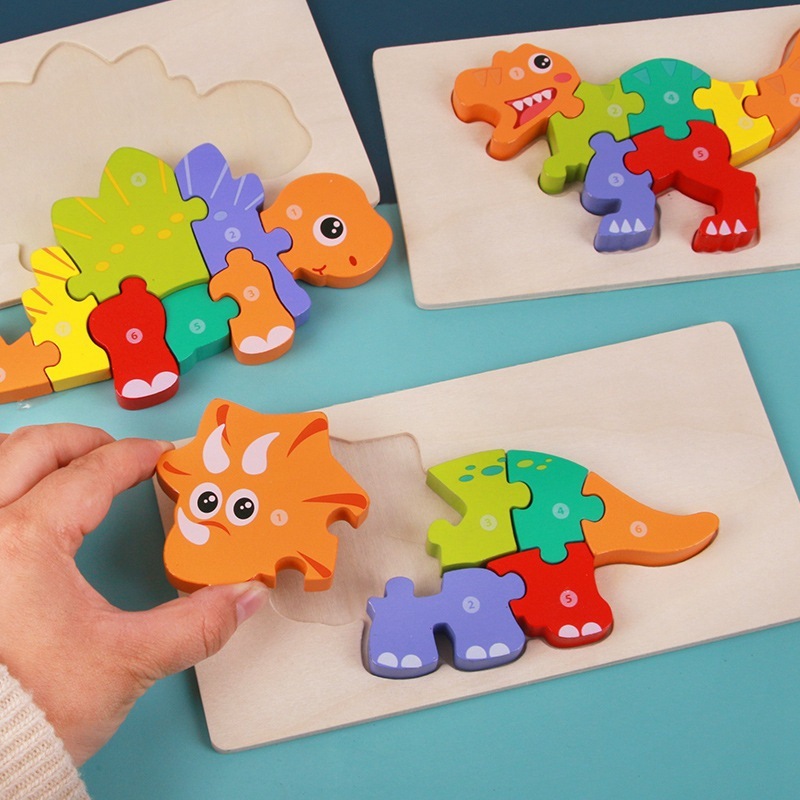 Wooden 3D Puzzle Children Early Education