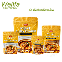 Sachet Doypack Personnalisé OEM de 500g 1kg pour Poudre de Curry et Épices, Qualité Alimentaire, avec Fenêtre et Fermeture Zip, Haute Barrière, Pochette Autoportante