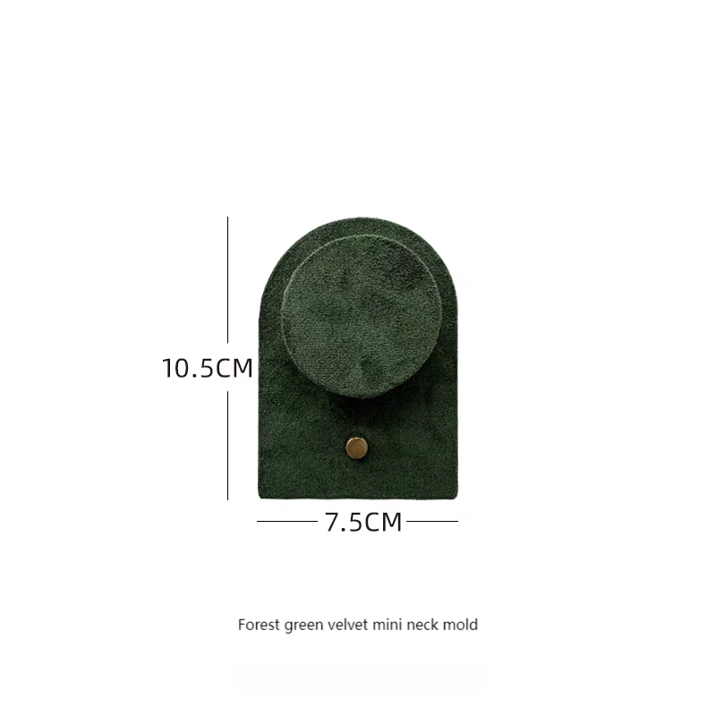Forest green velvet mini neck mold