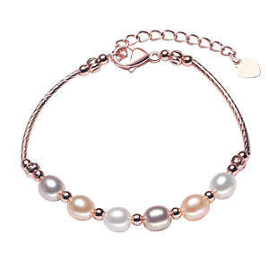 Bracelet en perles d'eau douce de style ethnique en gros de Zhuji Pearl Jewelry Stall, magnifique design de bracelet à perles - Product Image 5