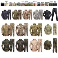 Combinaison Tactique de Combat (Frog Suit) Multi-Poches, Camouflage CP Multicam, en Ripstop Sergé pour Hommes