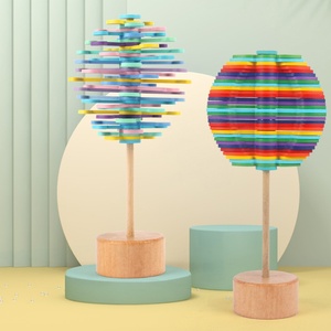 Juguete Educativo Musical Giratorio de Madera con Espiral de <span class=keywords><strong>Fibonacci</strong></span>, para Desestresar y Estimular el Desarrollo, para Niños de 5 a 7 Años - Product Image 1