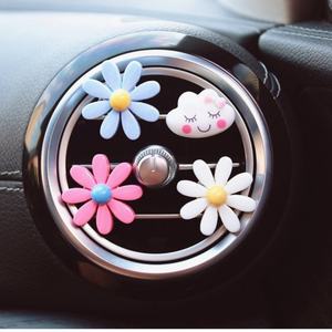 Diffuseur de parfum pour voiture, décoration florale, clip de ventilation, désodorisant pour voiture, petite marguerite, clip d'aromathérapie pour climatisation - Product Image 6