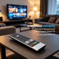 Control Remoto para Smart TV Personalizado de Fábrica con Botones de Función a Color para Receptor de Satélite Digital y Decodificador