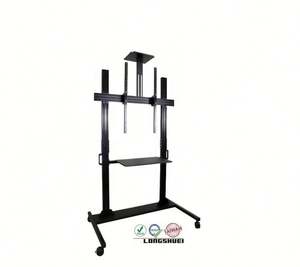100" Floor <b>TV</b> <b>Stand</b> <b>TV</b> Cart with Metal Aluminum Construction Tilted/<b>Rotated</b> Function 330LBS Capacity for Office Use - Product Image 1