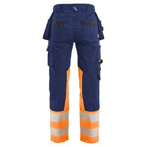 BLAKLADER - 703011498953C36 Pantalon haute visibilité femme stretch Bleu marine/Orange-EAN 7330509958216 HI-VIS WORKWEAR - Product Image 3