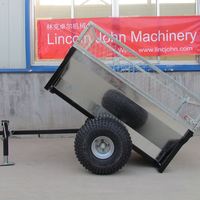 Remorque à plateau basculant agricole de 3 tonnes, remorque pour véhicule utilitaire, remorque fermée pour véhicule utilitaire