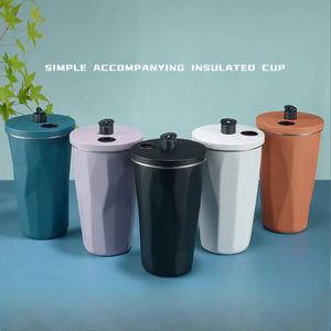 Vaso Térmico de Verano para Coche, Botella de Agua de Acero Inoxidable con Aislamiento al Vacío, Pajita, Recubrimiento Metálico en Polvo Colorido, Duradero y Elegante - Product Image 3